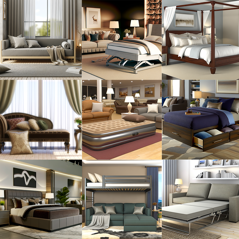 Different types of Bed